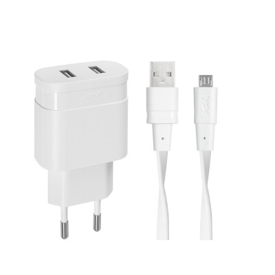 RIVAPOWER VA4125 WD2 wall charger white 3,4A/ 1USB, with MFi Lightning cable, 12/96